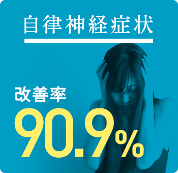 自律神経症状 改善率90%