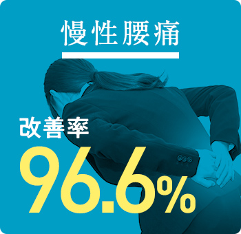 慢性腰痛 改善率100%
